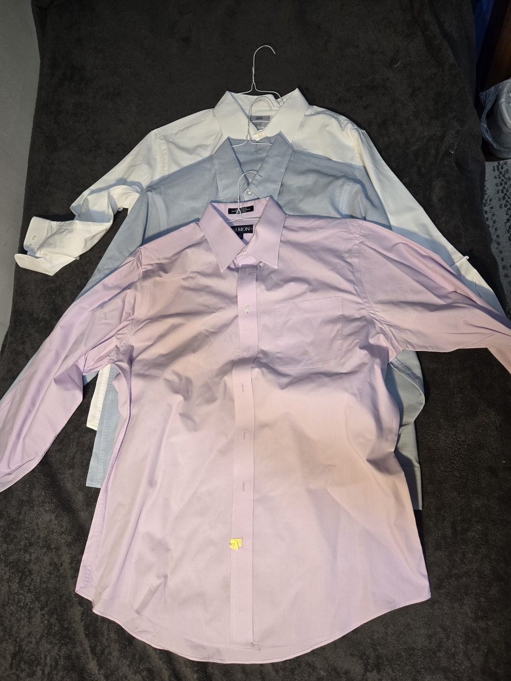 3 -pack Van Heusen Men’s Pink Dress Shirt - Long Sleeve Button-Down